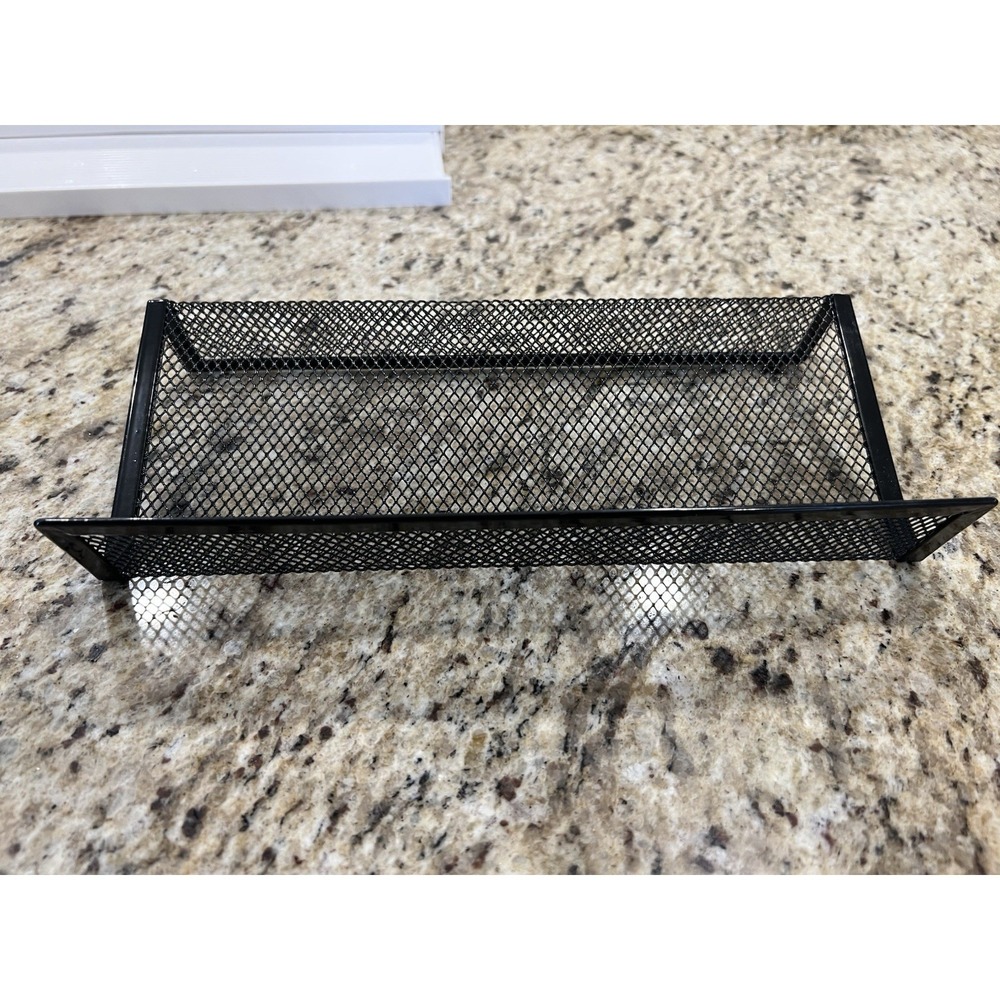 1 Piece Spice Rack / Drawer Insert Black Metal Wire Mesh - Picture 4 of 5